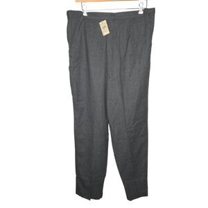 Norm Thompson NWT Vintage Wool Flannel Trouser Dress Pants Slacks, Size 18
